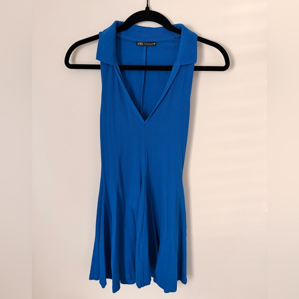 Zara Blue Tennis Dress